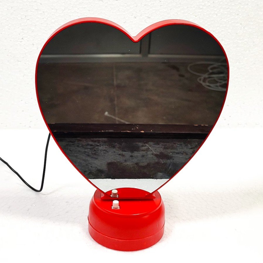 Red Colour Heart Shape Magic Mirror - Image 2